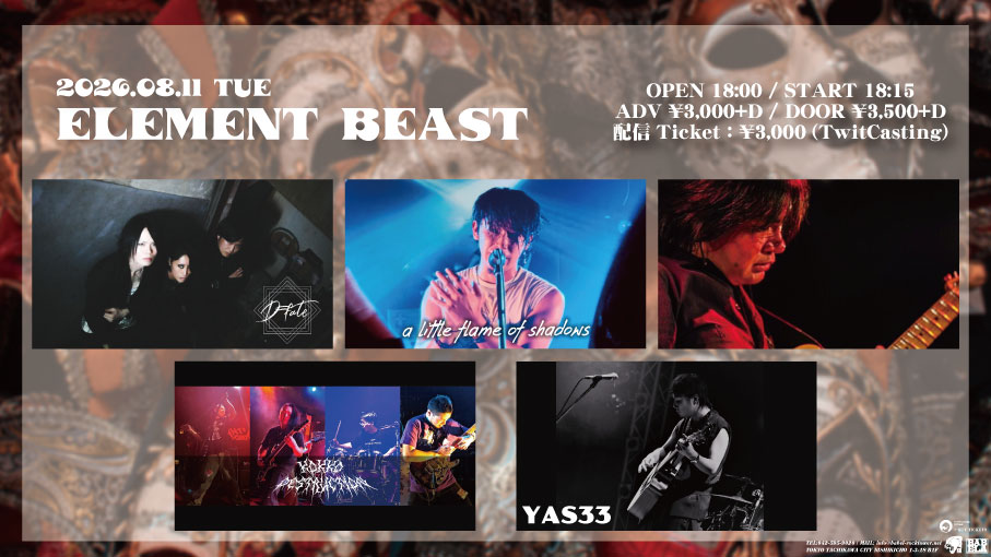 ELEMENT BEAST フライヤー 1