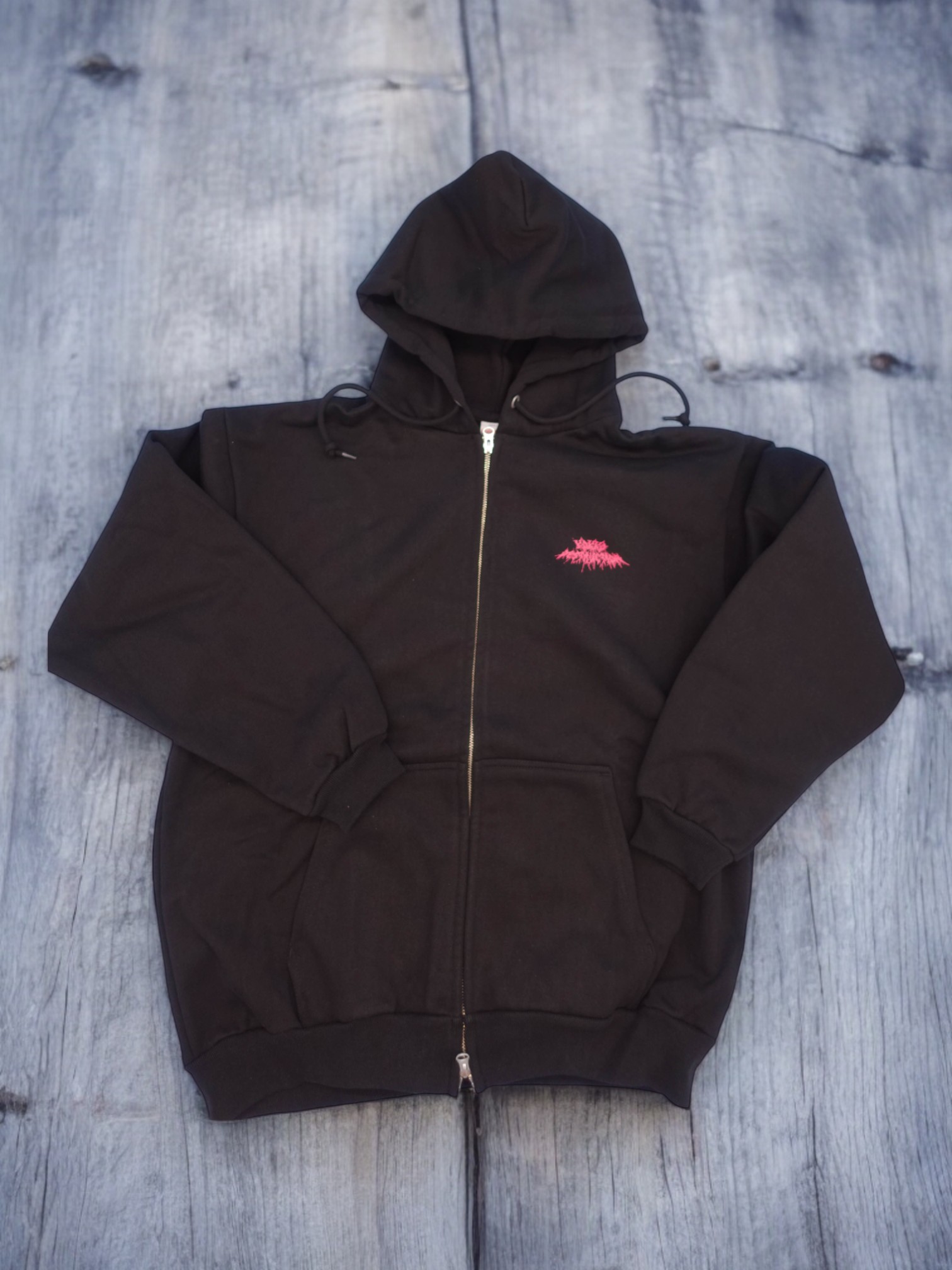 プルダウンジップパーカー 羽犬 2